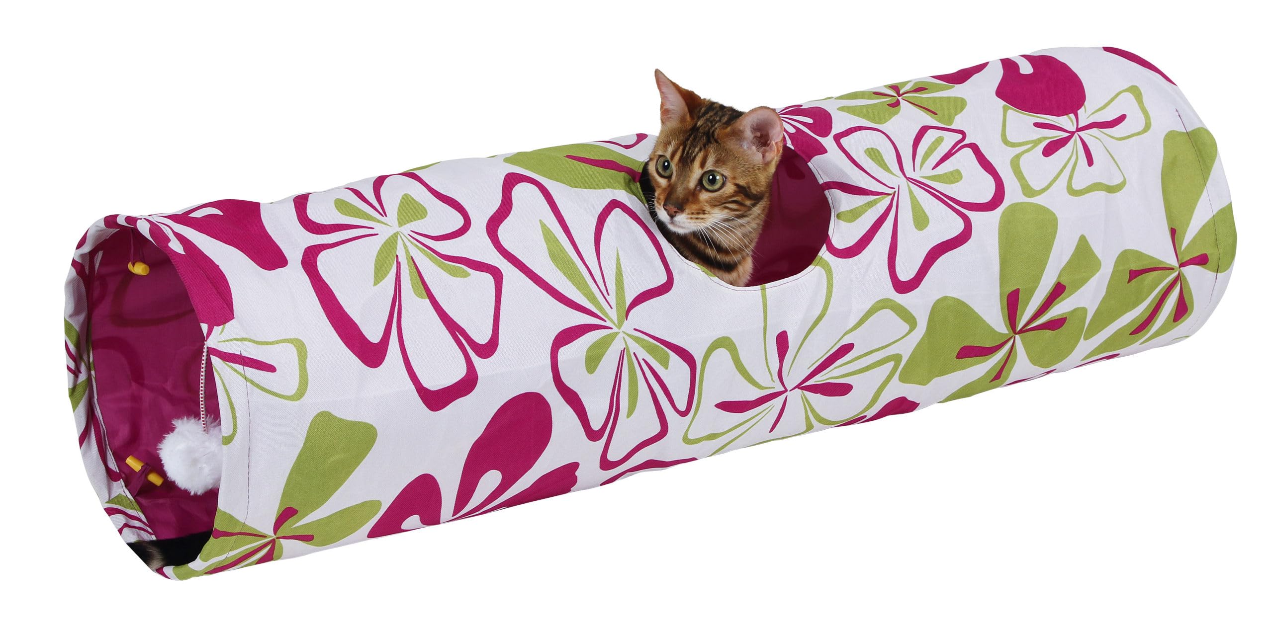 Kerbl Cat Tunnel Flower, 25 x 90 cm