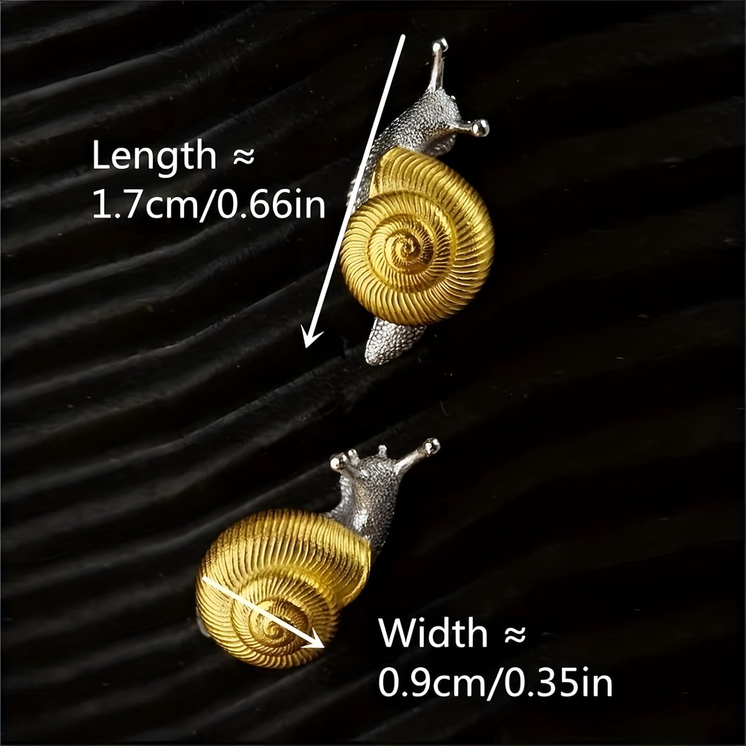Small Snail Stud Earrings for Women Snail Vortex Earrings Animal Stud Earring - Image 7