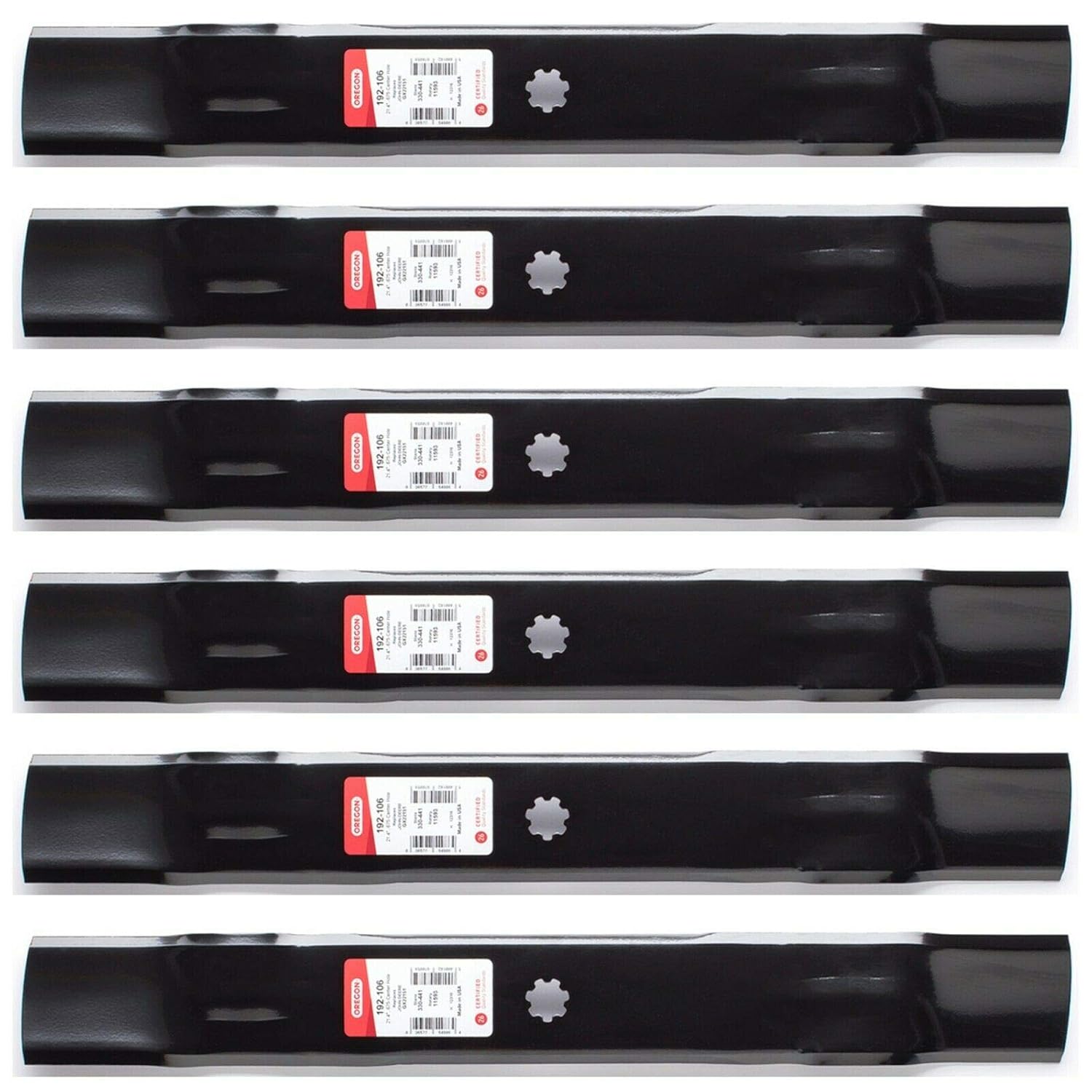 6PK Oregon 192-106 Blade for 42" John Deere E120