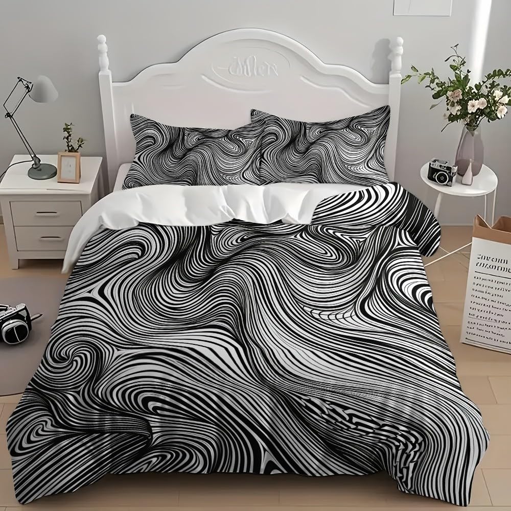 Housse de Couette 240x220 Hypoallergénique Contre les Allergies de Lit 2 Places