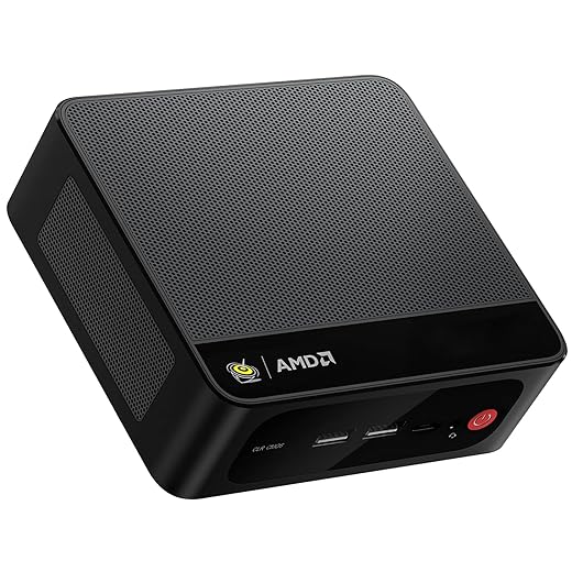 Beelink SER5 Mini PC,AMD Ryzen 5 5500U(up to 4.0 GHz, 6C/12T), Mini Computer with 32GB DDR4 RAM 500GB PCIe4.0 SSD, 4K Triple Display, WiFi 6, BT 5.4,RJ45 2.5G LAN