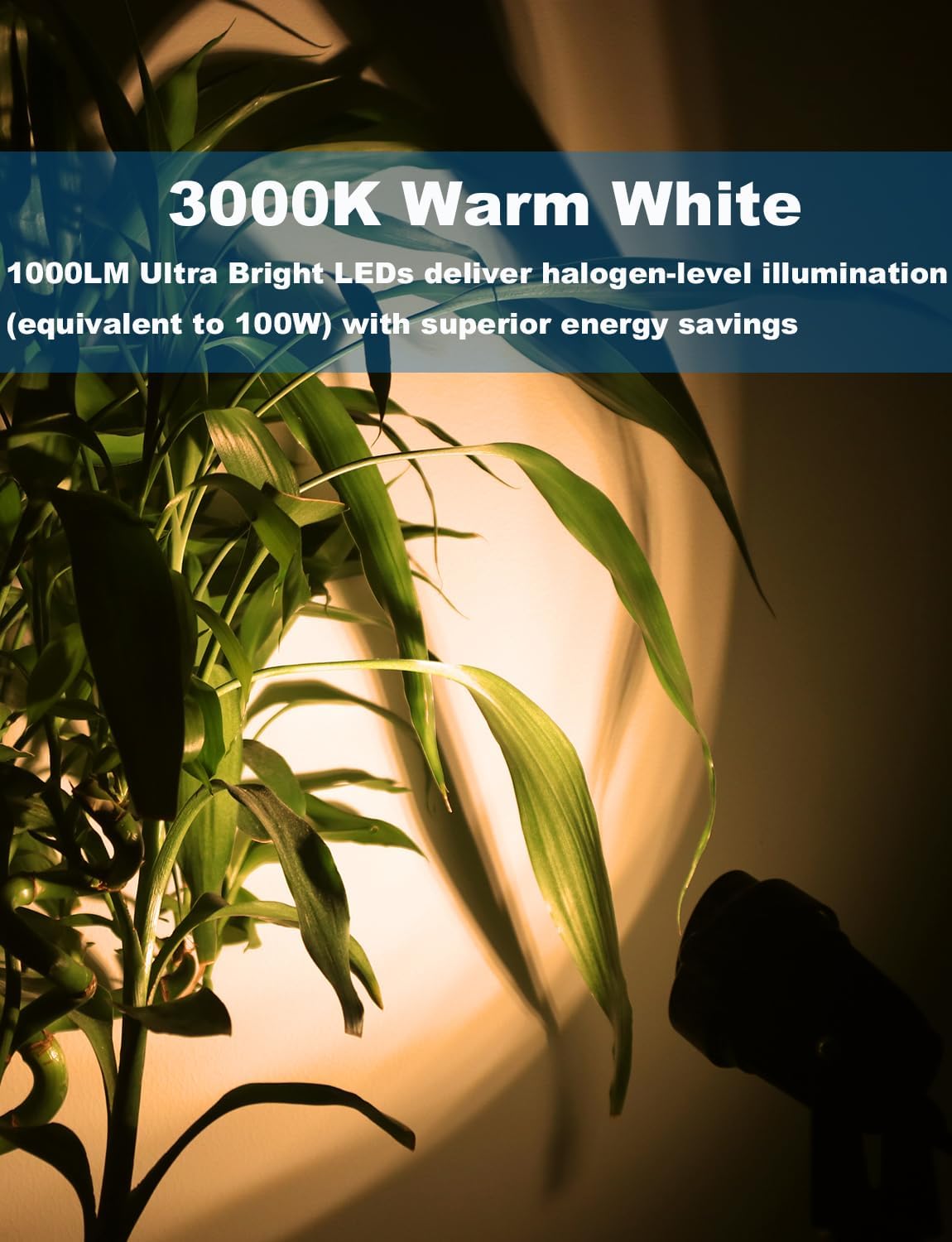 12W Landscape Lights Low Voltage LED Landscape Lighting Spotlight Waterproof Garden Pathway Christmas Decorative Lights Outdoor, 20 Pack with Connector (Warm White 3000K)