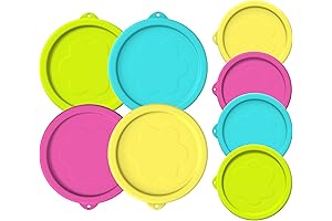 Pyrex Glass Bowls Silicone Replacement Lids - 8 Pack (4 each of...
