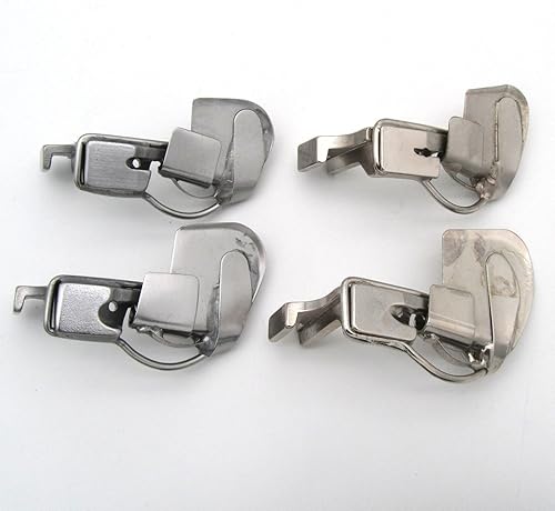 Miniatura 5 de kunpeng1Set Primavera de doble pliegue tipo Hemmer dobladillo prensatelas para individual aguja de costura