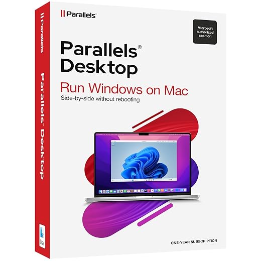 Parallels Desktop 20 for Mac | Run Windows on Mac Virtual Machine Software | Authorized by Microsoft | 1 Year Subscription [Mac Key Card]