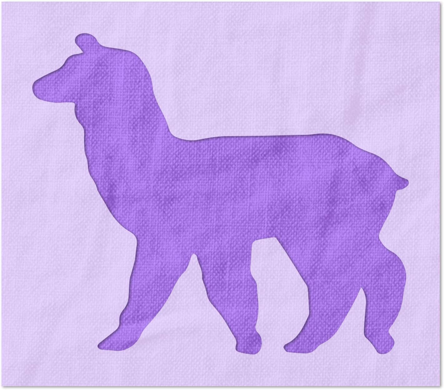 Stencil Stop Alpaca Walking Stencil - Reusable for DIY Projects, Painting, Drawing, Crafts - 14 Mil Mylar Plastic (18 x 15.38 inches)