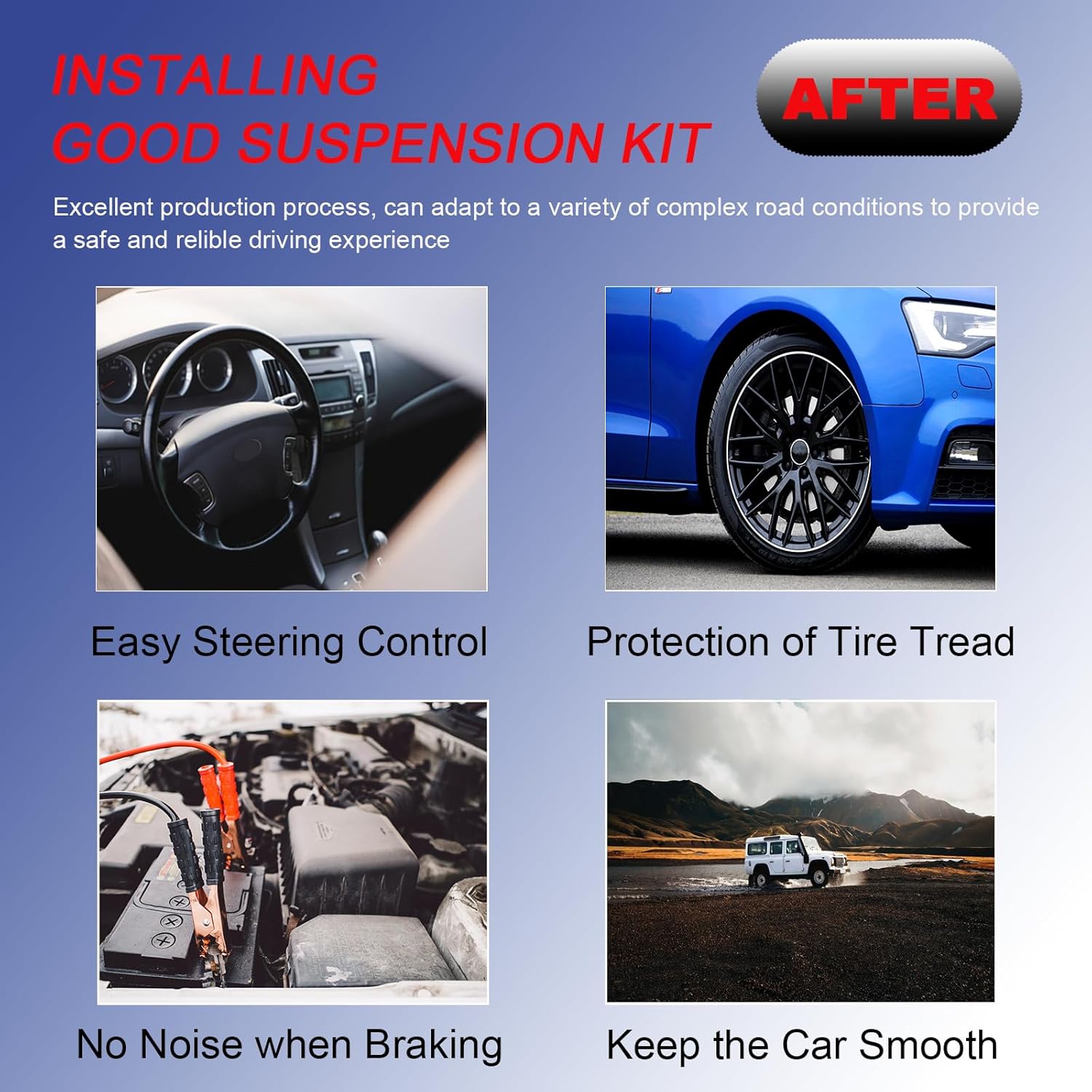 4pcs Front Lower Control Arm Suspension Kit with Ball Joint & Bushing Replacement for 2006-2013 BMW 128i 135i 323i 325i 330i 328i 335i 335d 335is X1 (2WD Only)