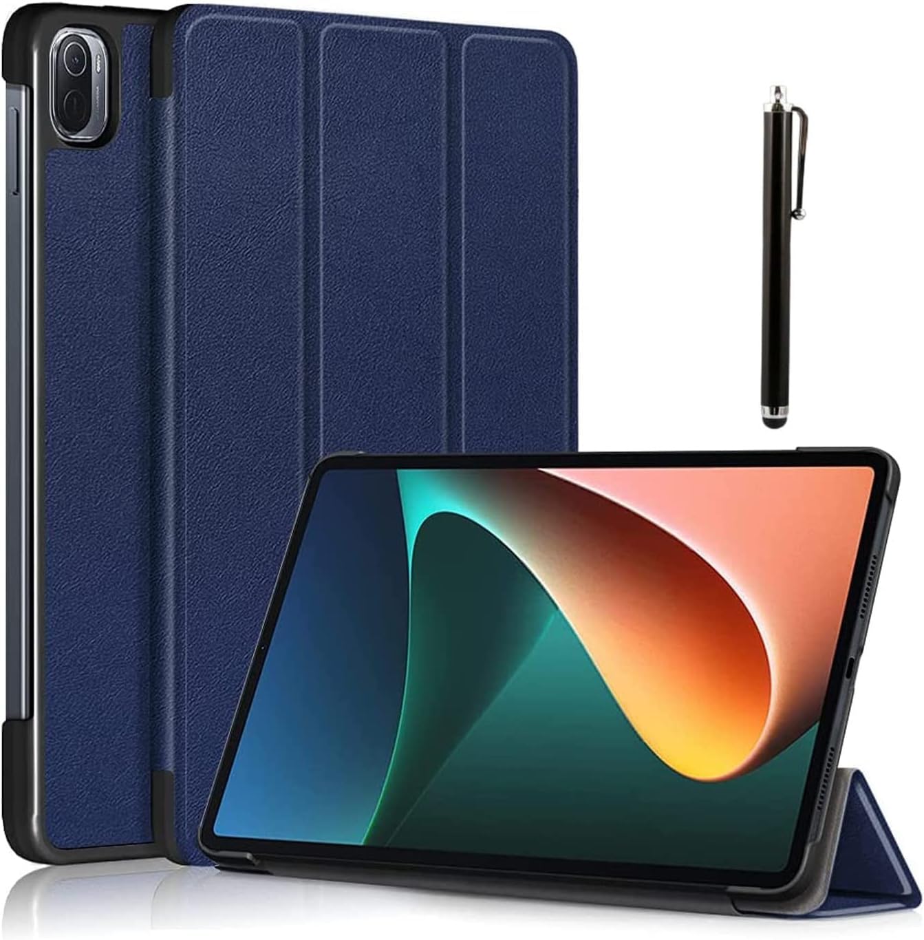 M.G.R.J® Smart Trifold Hard Shell Flip Case Cover for Xiaomi Mi Pad 5 11" inch Tablet (Auto Sleep/Wake|Magnetic Closure|Stylus Pen) (Blue) (B0CLH31KNH) Amazon Price History, Amazon Price Tracker