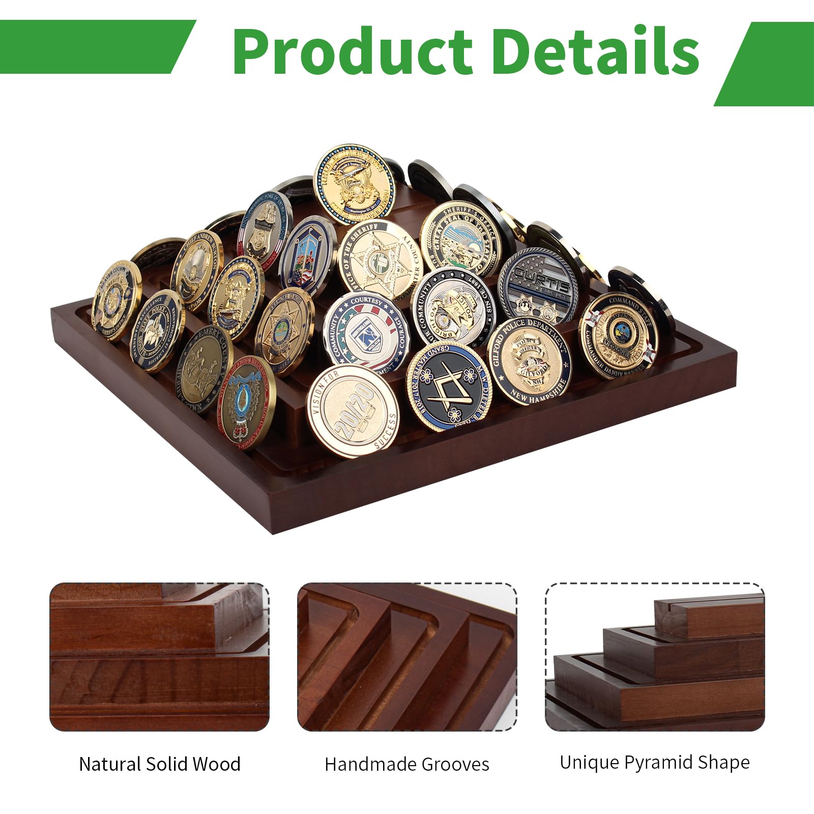 Michigan Coin Rack Snapklik.com : Samplife 4-Tier Wooden Coin Rack Holds 45 CoinsMilitary ...