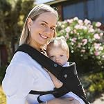 Momcozy Baby Carrier with Hip Seat, 2-in-1 Forward-Facing Hands-Free Infant Carrier for Active Babies, Detachable All-Season Toddler Carrier up to 44lbs, Fits Waist Sizes up to 45 Inches, Black Adjustable,Black