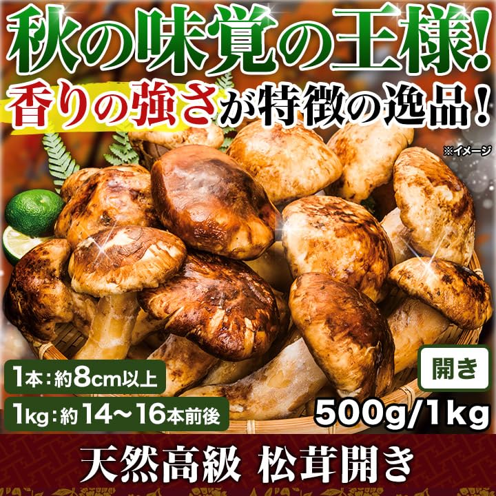 Amazon.co.jp: 快適生活 天然高級 松茸開き 500g/1kg マツタケ