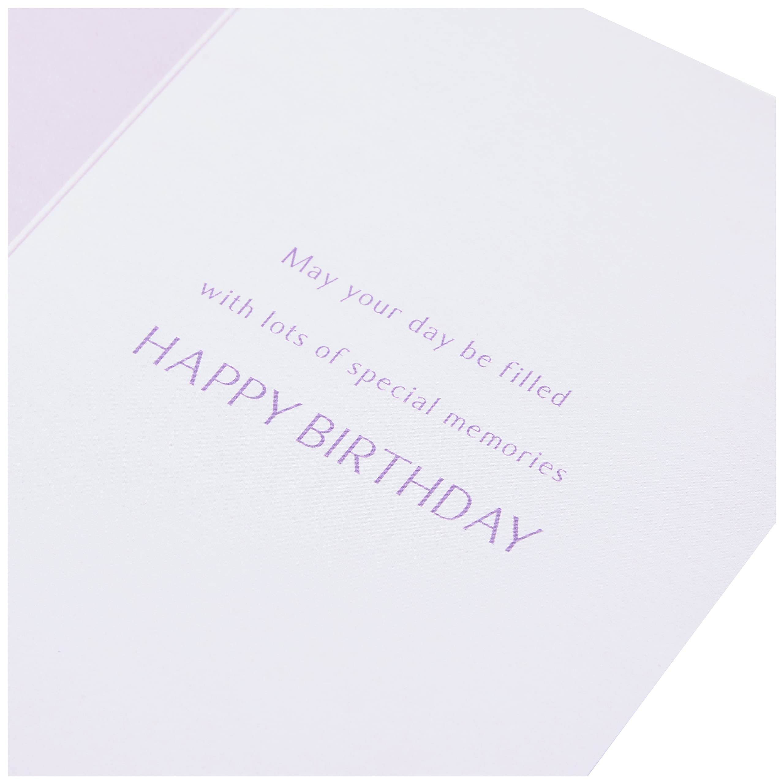 Geburtstagskarte Für Tante – Piccadilly Greetings, 17,8x12,7 Cm, Lila-rosa Design