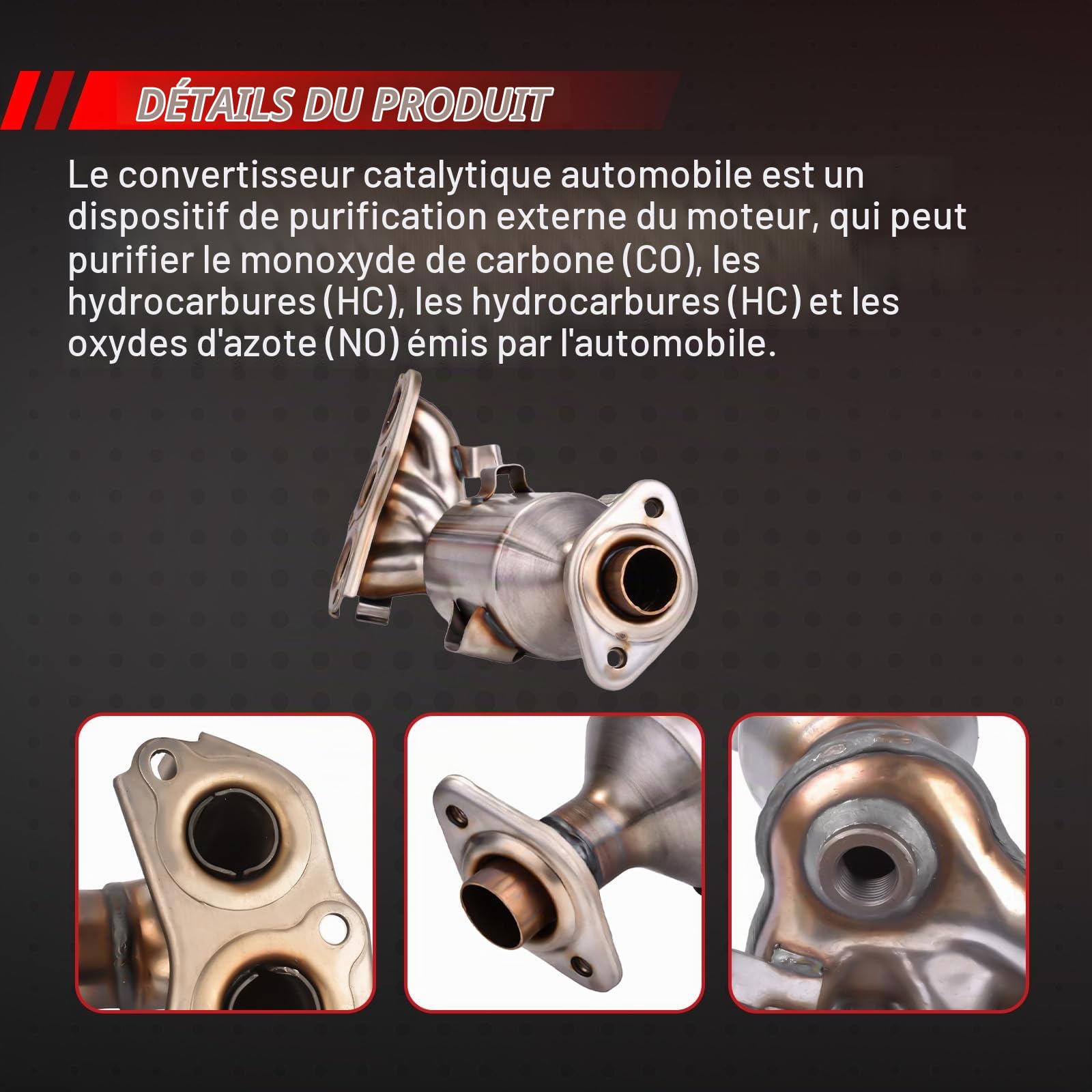 Kit de joints, convertisseur catalytique avec kit de montage de remplacement pour 2005-2014 C1 PM PN 1.0 107 1.0, accessoires de voiture numéro de pièce 0342K0 0342K3 0342K8 0342L5 0342L3 1609158080