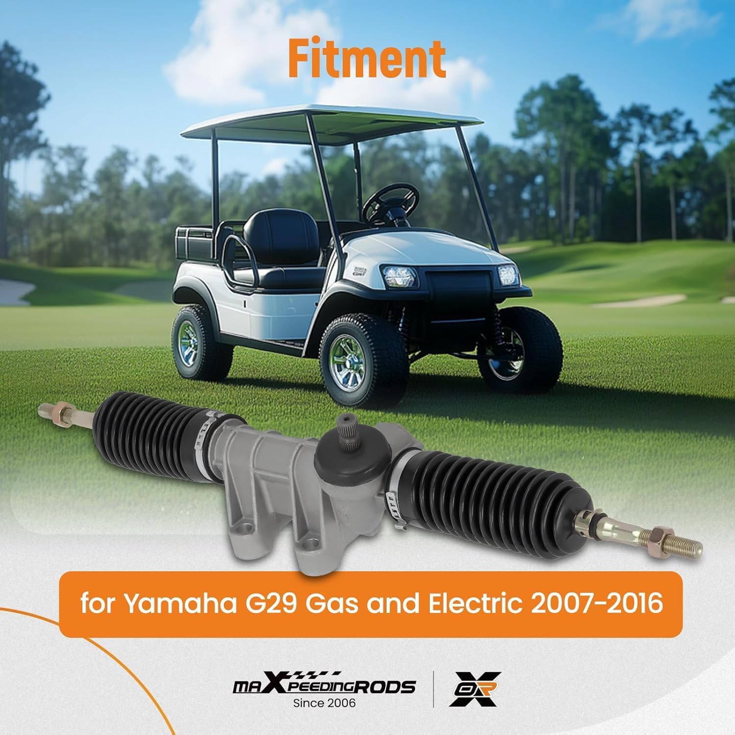 maXpeedingrods Steering Gear Box Rack and Pinion JW1-F3400-00 for Yamaha G29 Gas and Electric Golf Carts