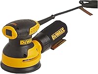 DEWALT DWE6421 5-Inch Random Orbital Sander, 12,000 OPM Low-Vibration Palm Sander for Smooth Wood Finishing