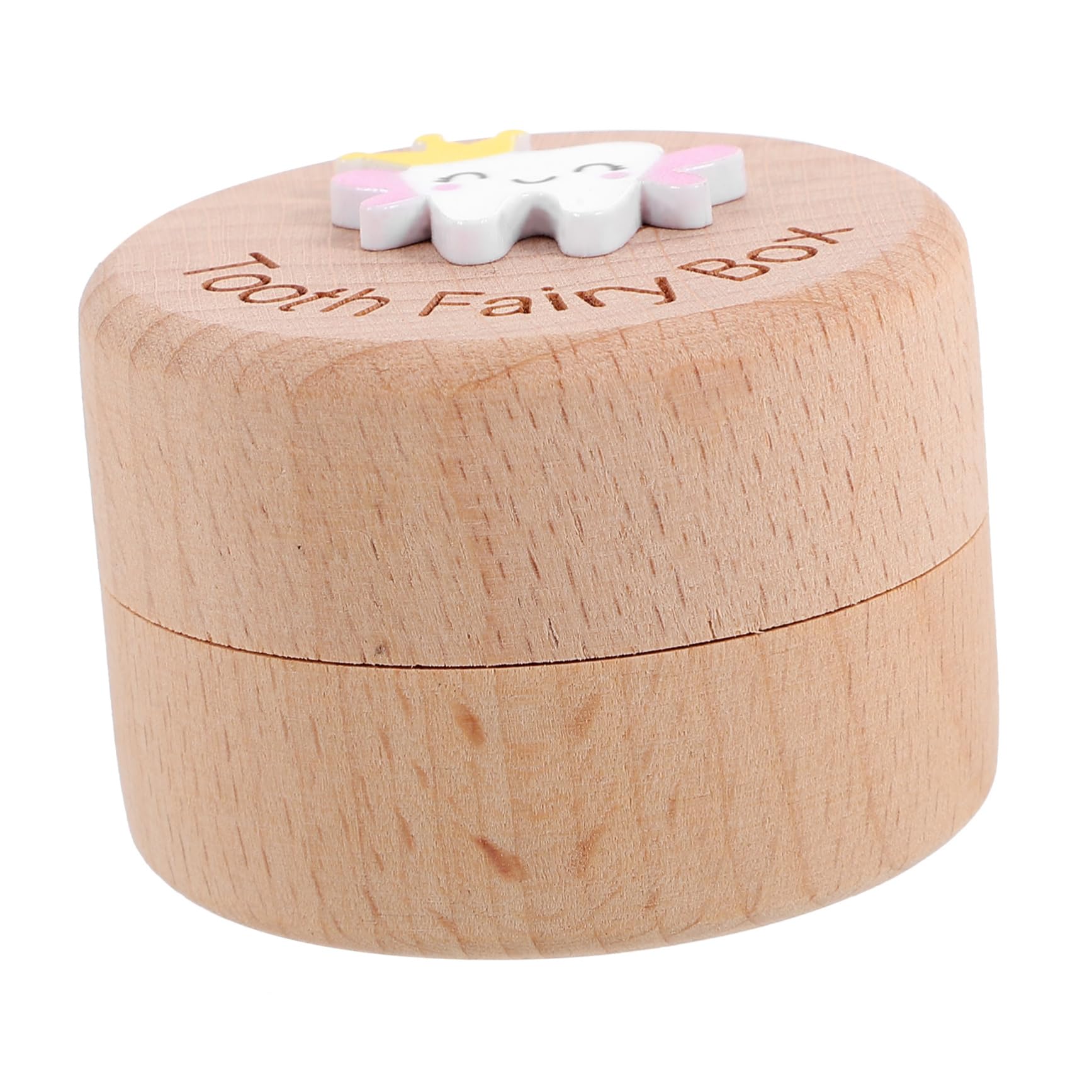 ERINGOGO Fetal Hair Box Boys and Girls Tooth Collector Wooden Boys and Girls Tooth Case for Baby's First Tooth