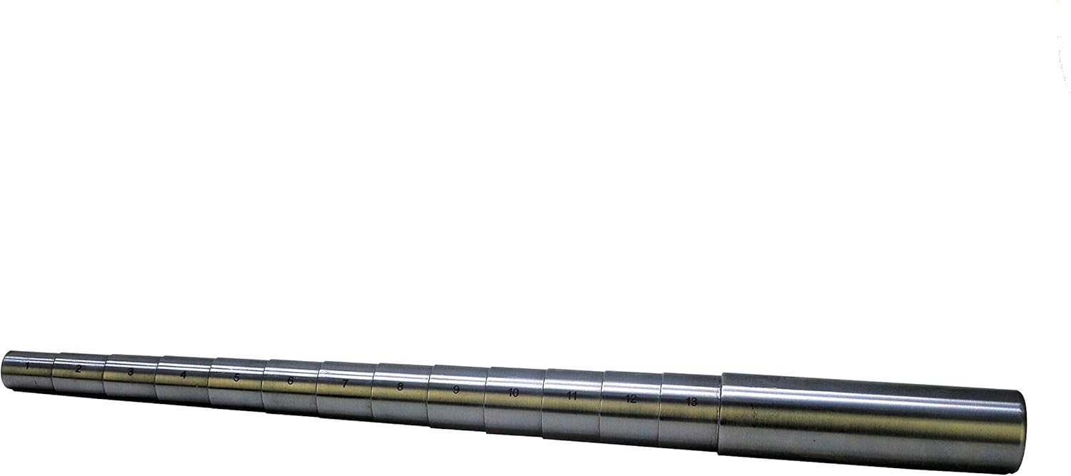Proops Solid Steel Stepped Ring Mandrel, 113 Markings, Jewellery