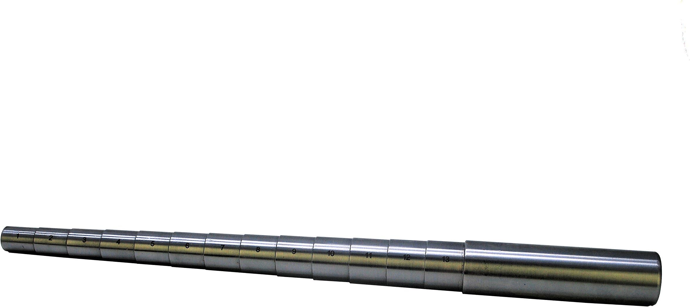 Solid Steel Stepped Ring Mandrel, 1-13 Markings, Jewellery Making, Shaping, Forming (J2064). Free UK Postage