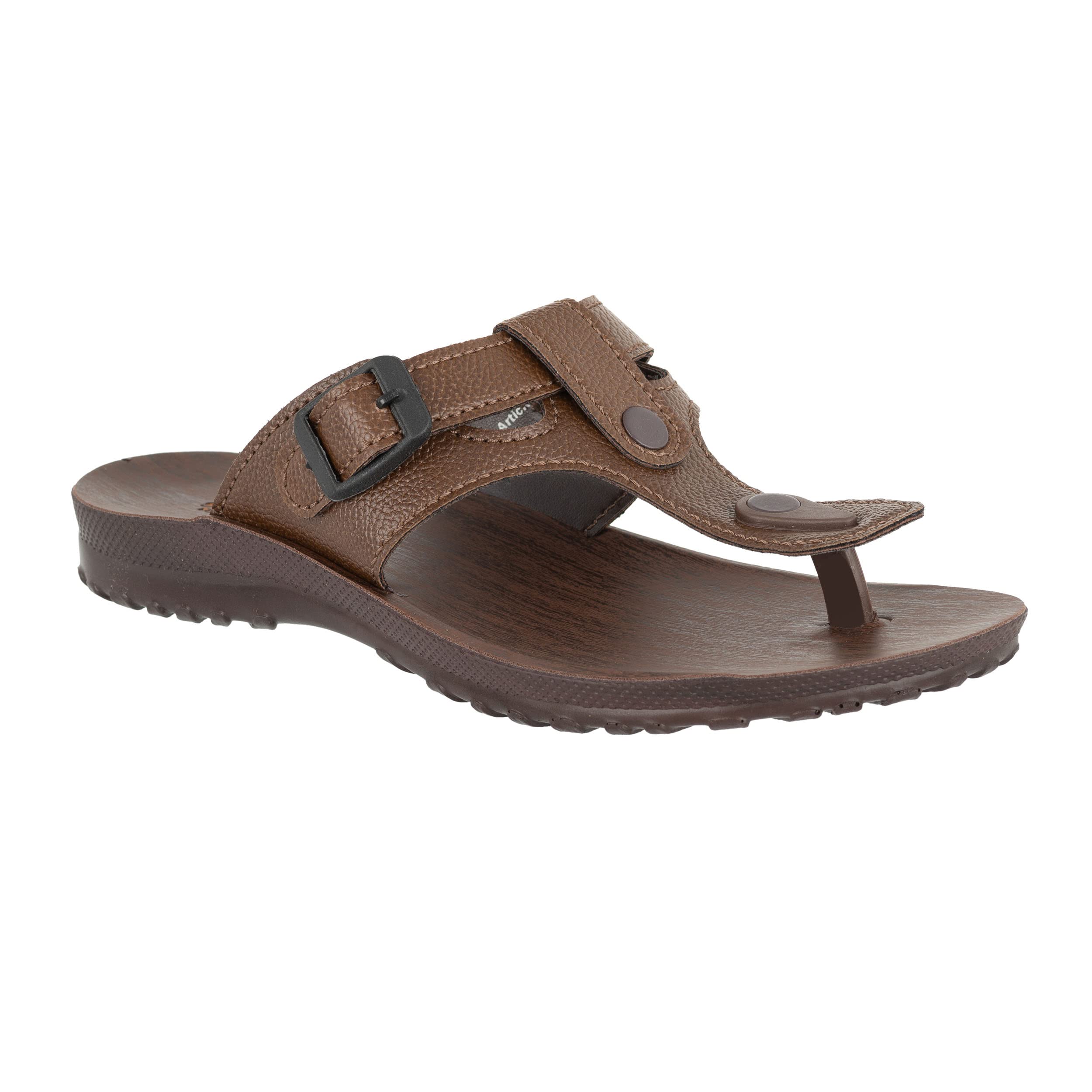 AEROWALK Stylish T-Shape Fashion Sandal/Slipper for Men | Comfortable | Lightweight | Anti Skid | Casual Office Footwear (RG93_BROWN_44) (B0C2D3QFRN) Amazon Price History, Amazon Price Tracker