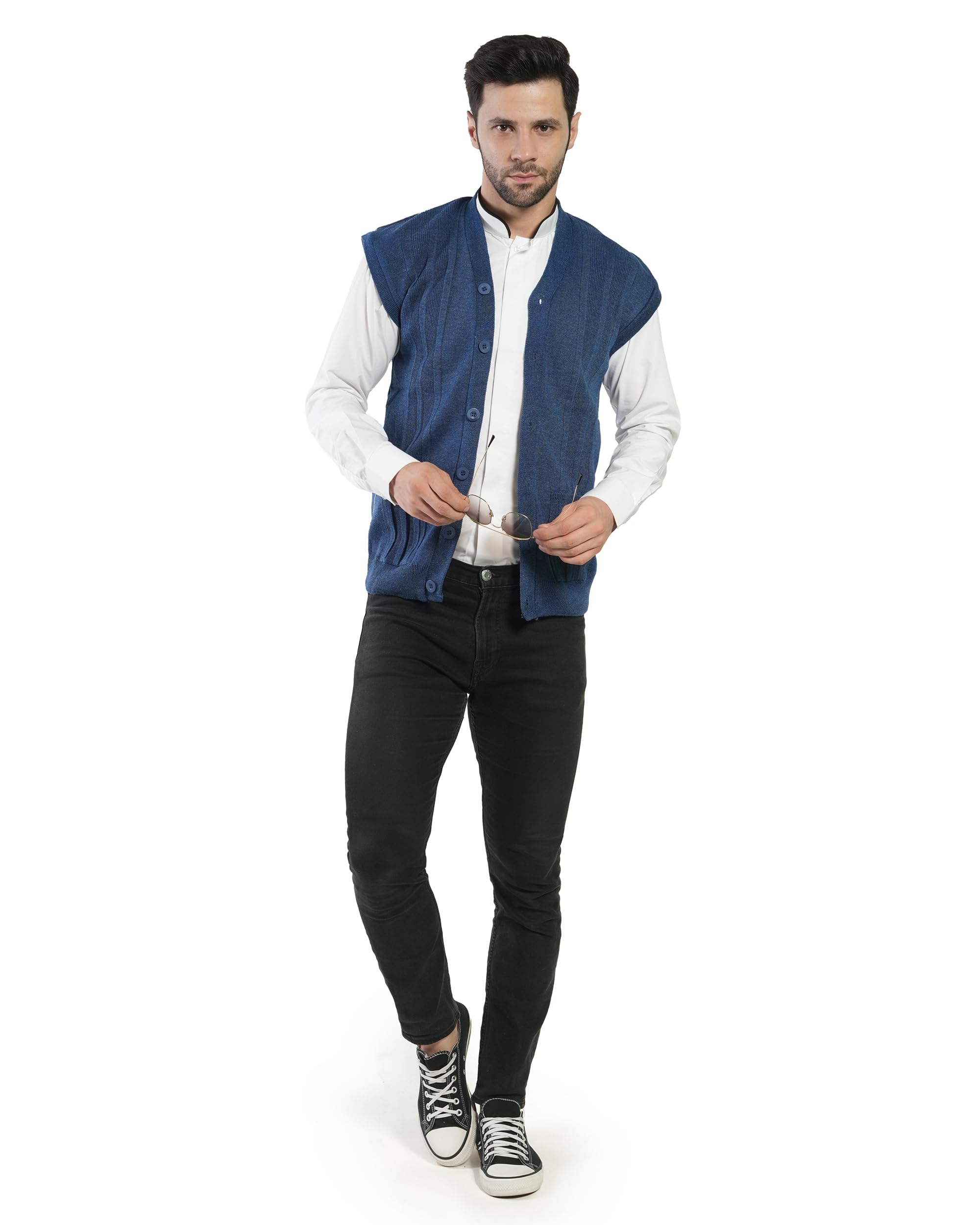 Men Front Open Coat Button S/L-picture-23
