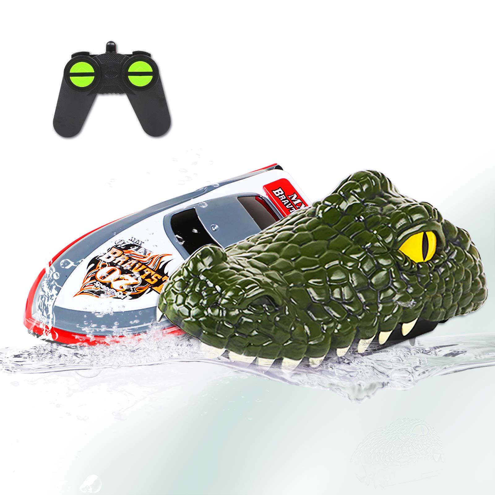 Buy Seckton Alligator Head Remote Control Boat Toys RC Boat for Kids 6