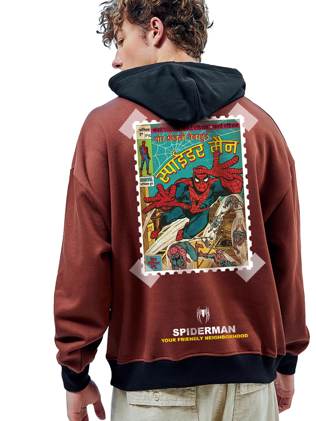 Bewakoof Men Fleece Hooded Sweatshirt