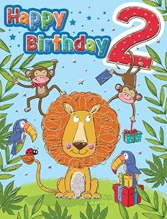 Regal Publishing Milestone Age Birthday Card Age 2 M - 8 x 6 inches
