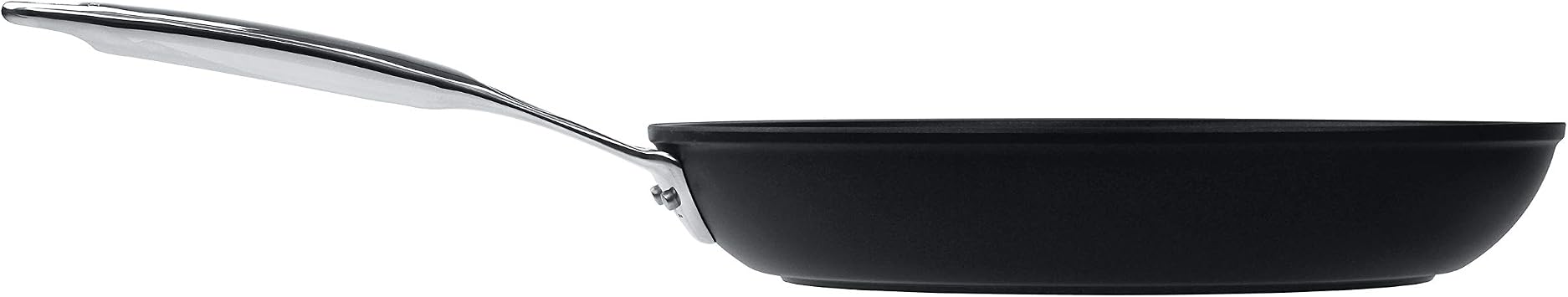 Cristel, Exceliss+ Non-Stick coating Crepe Pan with anodized aluminum, 3-Ply construction, Brushed Finish, all hobs + induction, Castel'Pro Ultralu collection, 9.5.