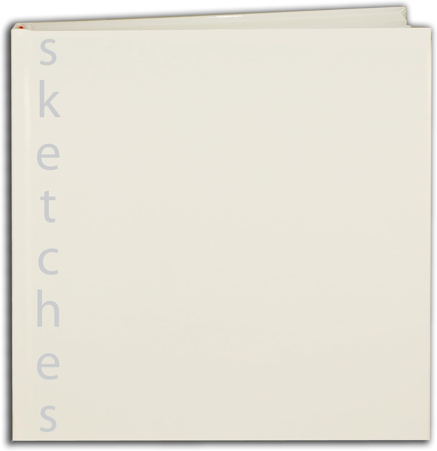 BookFactory Square Sketch Book/Art Sketch Book/Sketching Book/Sketches Book - 120 Pages White Laminated Cover Section Sewn Hardbound 9'' x 9” Blank Format (Made in USA)