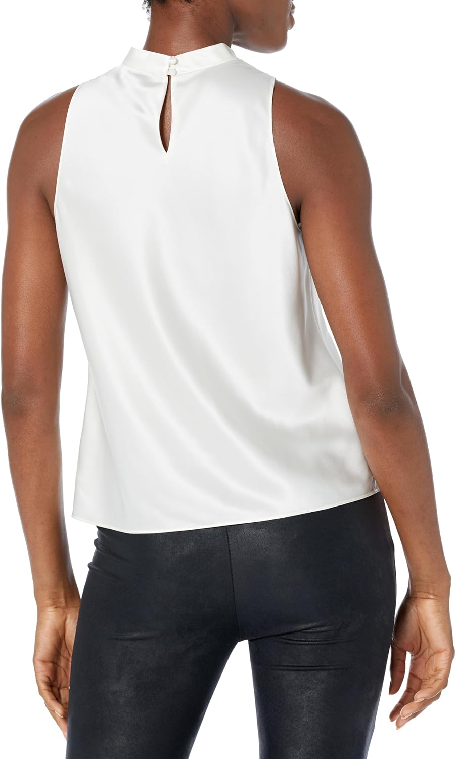 Theory Womens Satin High Cowl-Neck Top - Image 2