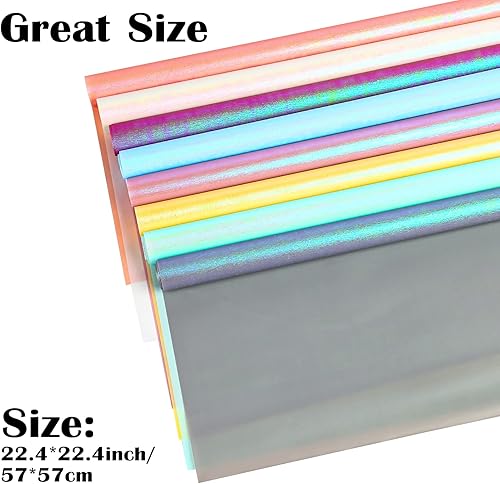 Miniatura 2 de FOIMAS 18 hojas de papel de regalo de flores, iridiscente impermeable, suministros de papel de regalo para embalaje de regalos florales, suministros