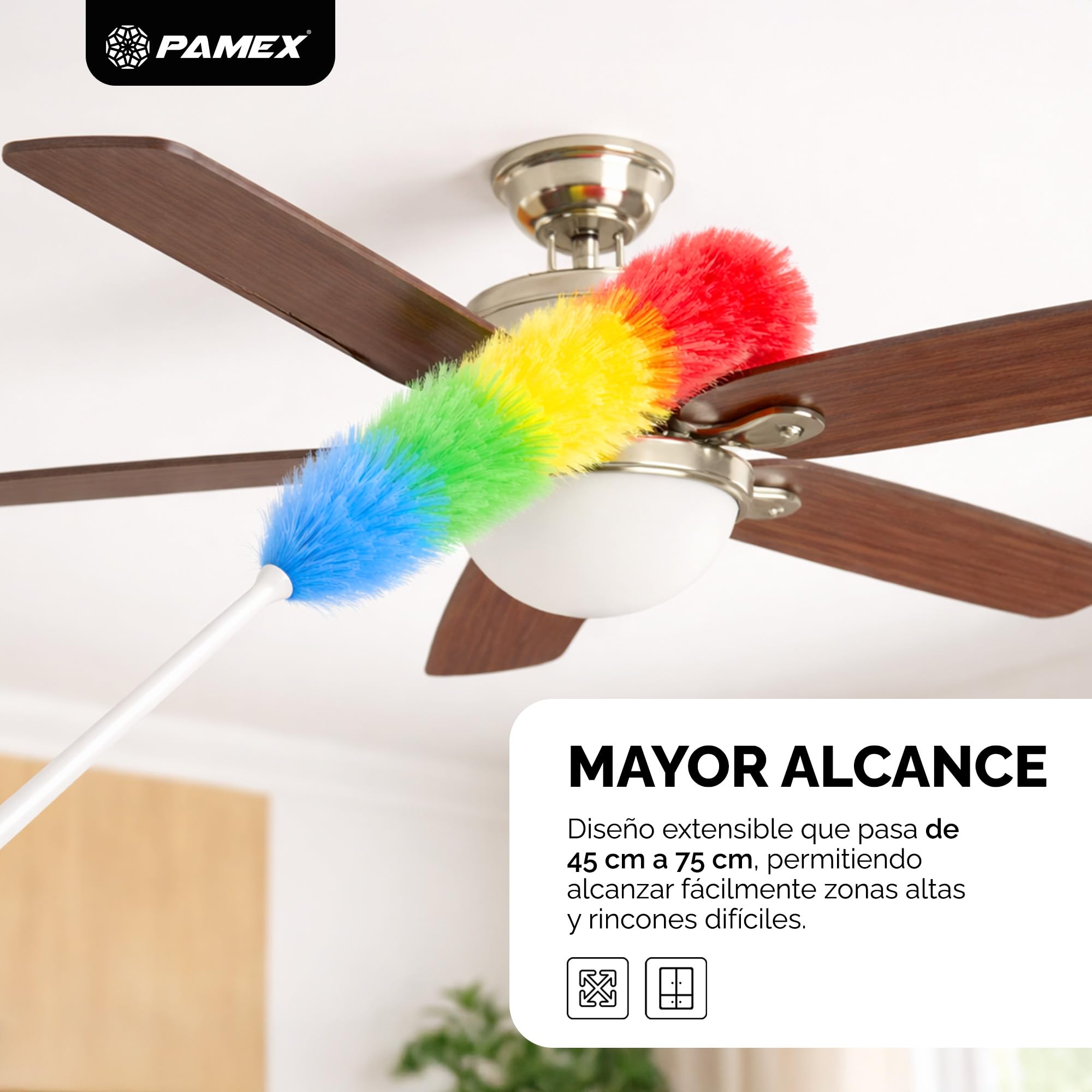 PAMEX Plumero Electroestático Extensible 45-75cm
