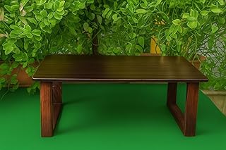 Foldable Lap Desk | PLYWOOD Bed Table With solid wood legs – modern DARK FINISH, Sturdy Laptop Table for Study, Work, bed, Price In India