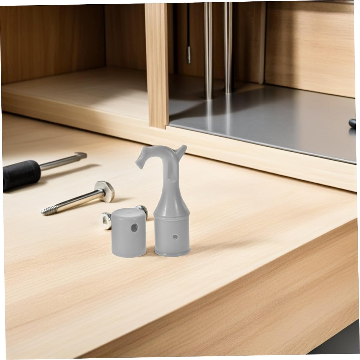Attic Window Opener Hook Replacement Parts 3 Sets Plastic Head Connectors for Garage Ladder Stick Handheld Window Pull Hook Tool for