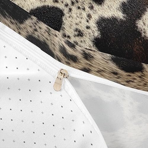 Miniatura 6 de Juego de ropa de cama de piel de vaca para niños, adolescentes, animales de granja, funda de edredón transpirable, piel de animal de granja