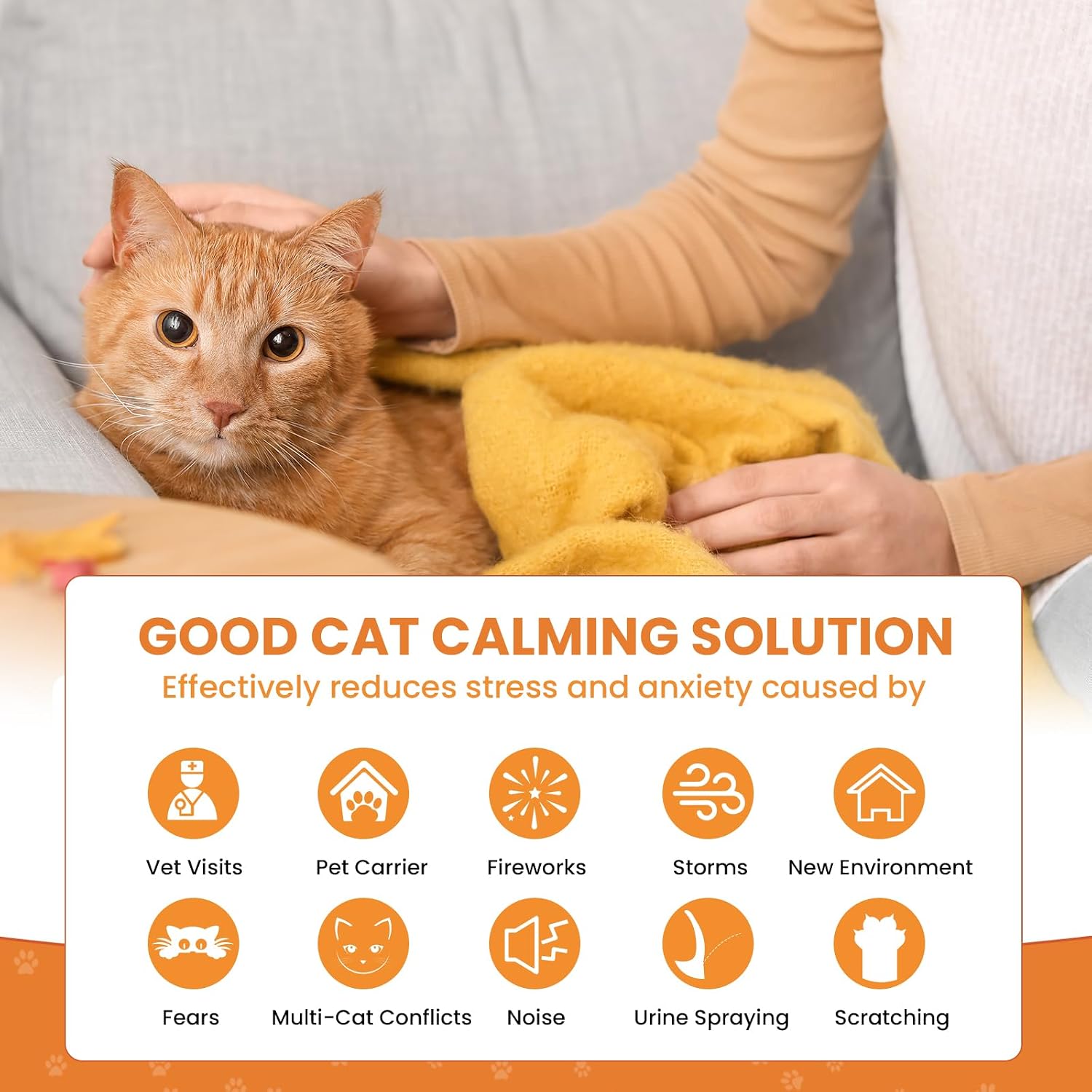 120 Tage Pheromone Katzen Beruhigung Steckdose Beruhigendes Set - Détails et caractéristiques