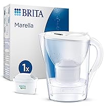 BRITA Caraffa filtrante acqua Marella (2.4L) incl. 1 x filtro BRITA MAXTRA PRO All-in-1 che riduce cloro, calcare, PFAS e metalli – Eleganza e funzionalità