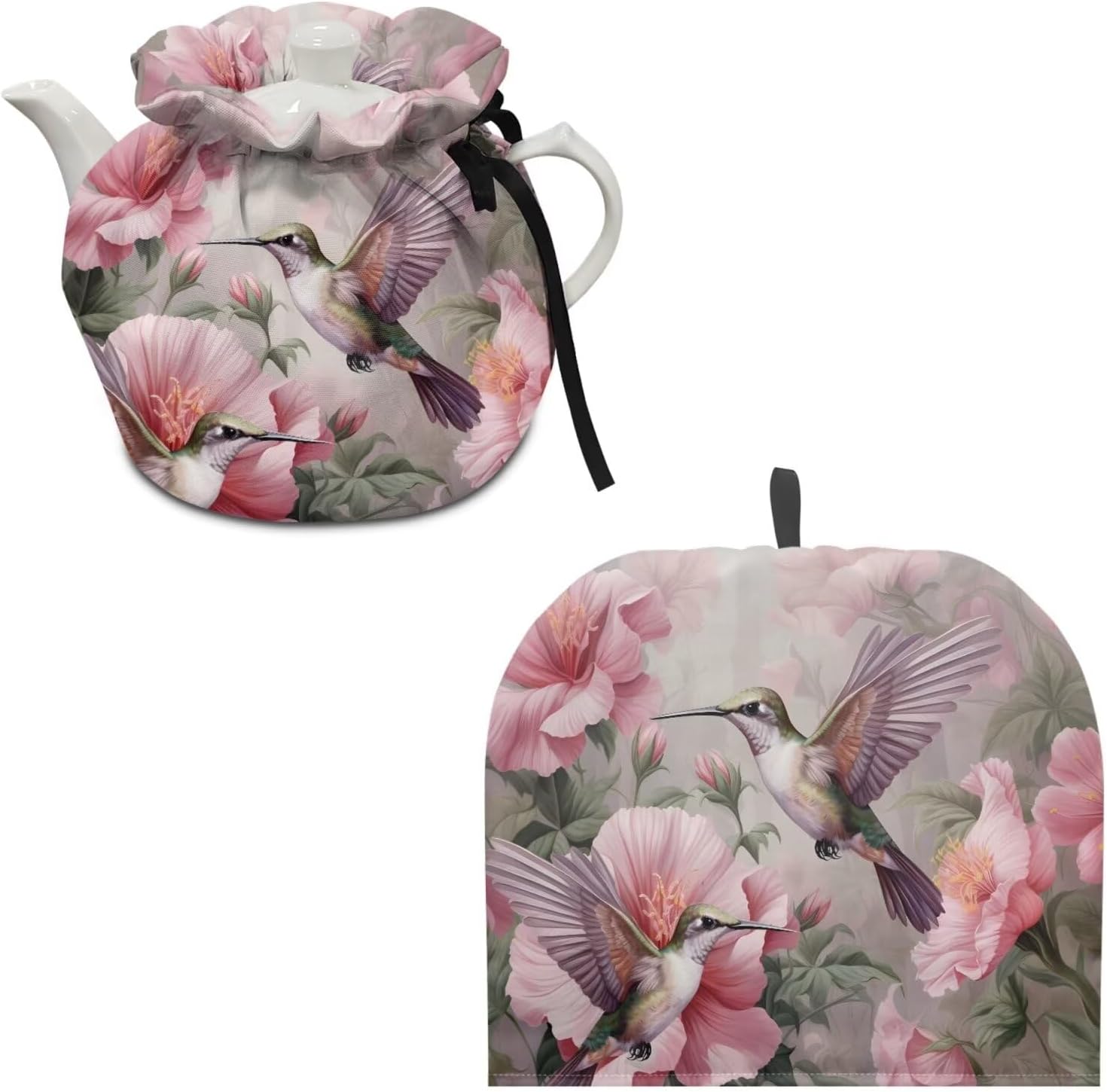DISNIMO Van Gogh Starry Night Tea Cosy,Creative Kitchen Tea Pot Dust Cover 2pcs Set,Teapot Cozy Breakfast Warmer,Tea Pot Cover Insulation and Keep Warm,Tea Kettle Quilt for Home Kitchen Table