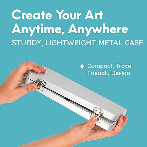 Miniatura 7 de MozArt Supplies - Juego de pintura de acuarela 51 colores vibrantes + accesorios - Para principiantes y profesionales