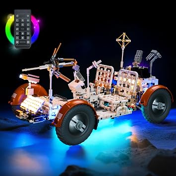 LED Lighting Compatible with Lego NASA Apollo Lunar Roving Vehicle - LRV 42182, Light Kit Compatible with Lego 42182, Giving Light to Model, NOT Included The Model Set18 Key RC Version