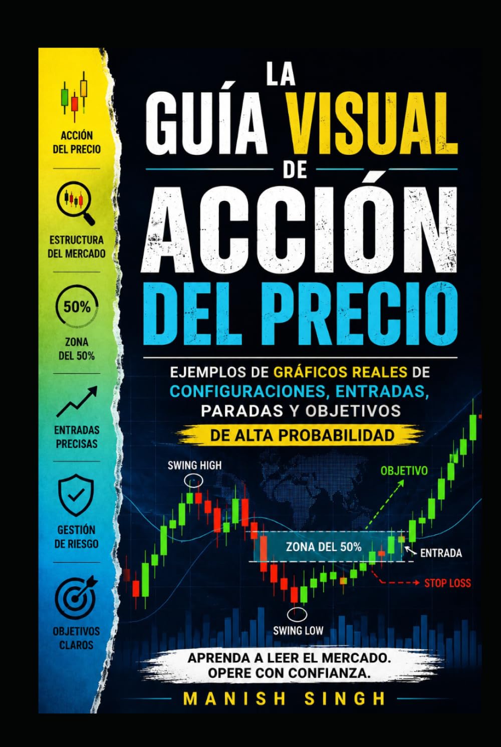 Título: La guía visual de acción del precio (colour print ): Ejemplos de gráficos reales de configuraciones, entradas, paradas y objetivos de alta probabilidad (Serie Profesional de Trading ICT)