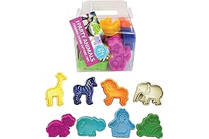 R&M Animal Cookie Stamper Play Dough Cutters Kids 2 Inch 8 Pcs