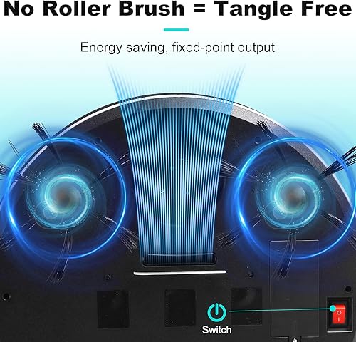 Miniatura 5 de Robot aspirador con base automática de recolección de polvo, succión fuerte, robot aspirador y fregona combinado, aspiradora 3 en 1, aspiradora