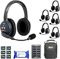 Vista 8 de Eartec ETP2S Ultralite PRO16 Manos Libres Full Duplex Wireless Headset Comunicación para 2 usuarios – 2 auriculares de un solo oído, alcance