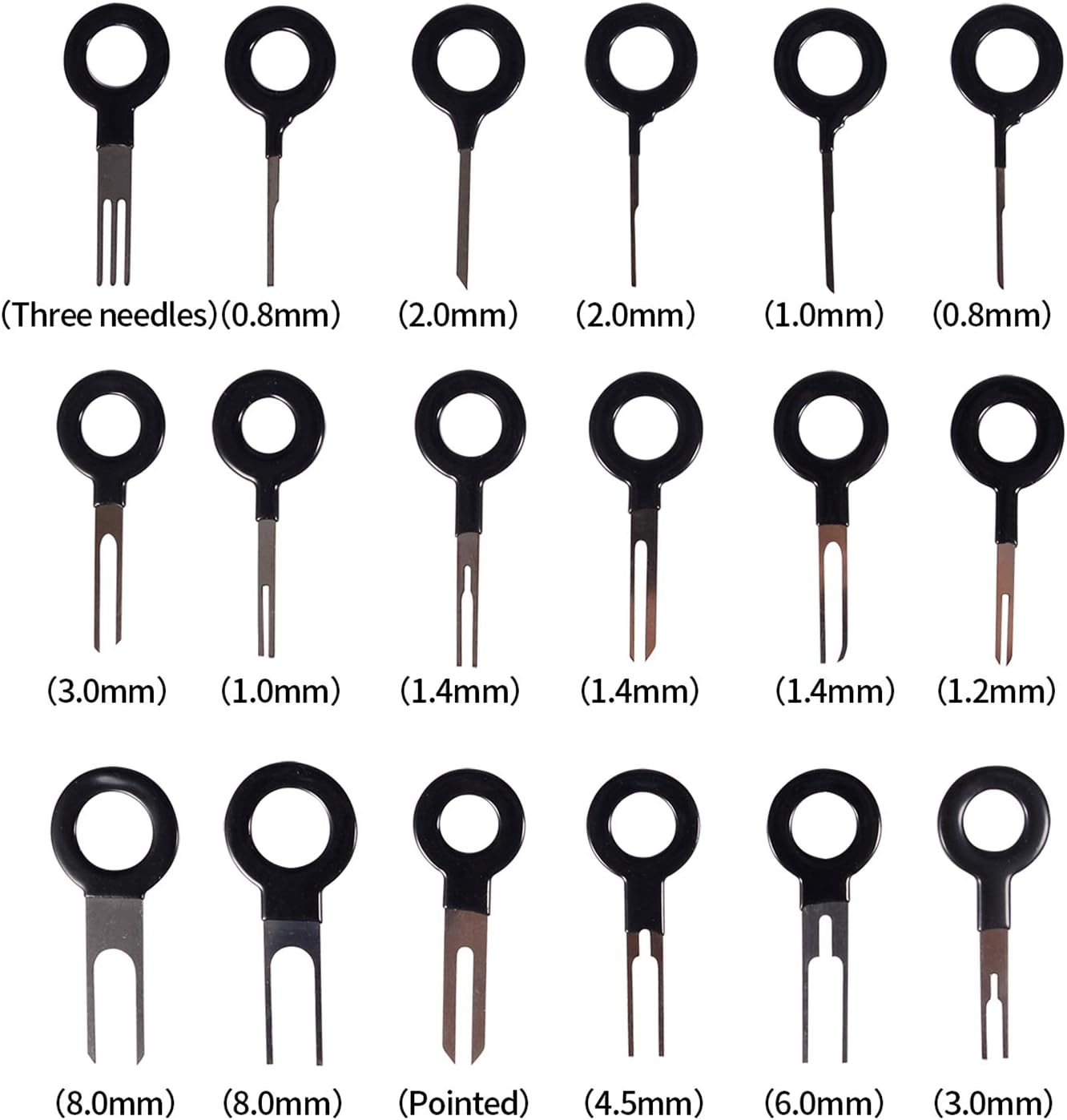 BingSnow 36Pcs Pins Terminals Removal Tools for Car Auto Wire Connector Terminal Pin Extractors Puller Remover Repair Key Tools Set Terminal