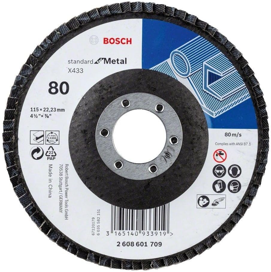 X433 Flap Disc 80 Grain, 115 mm Diameter