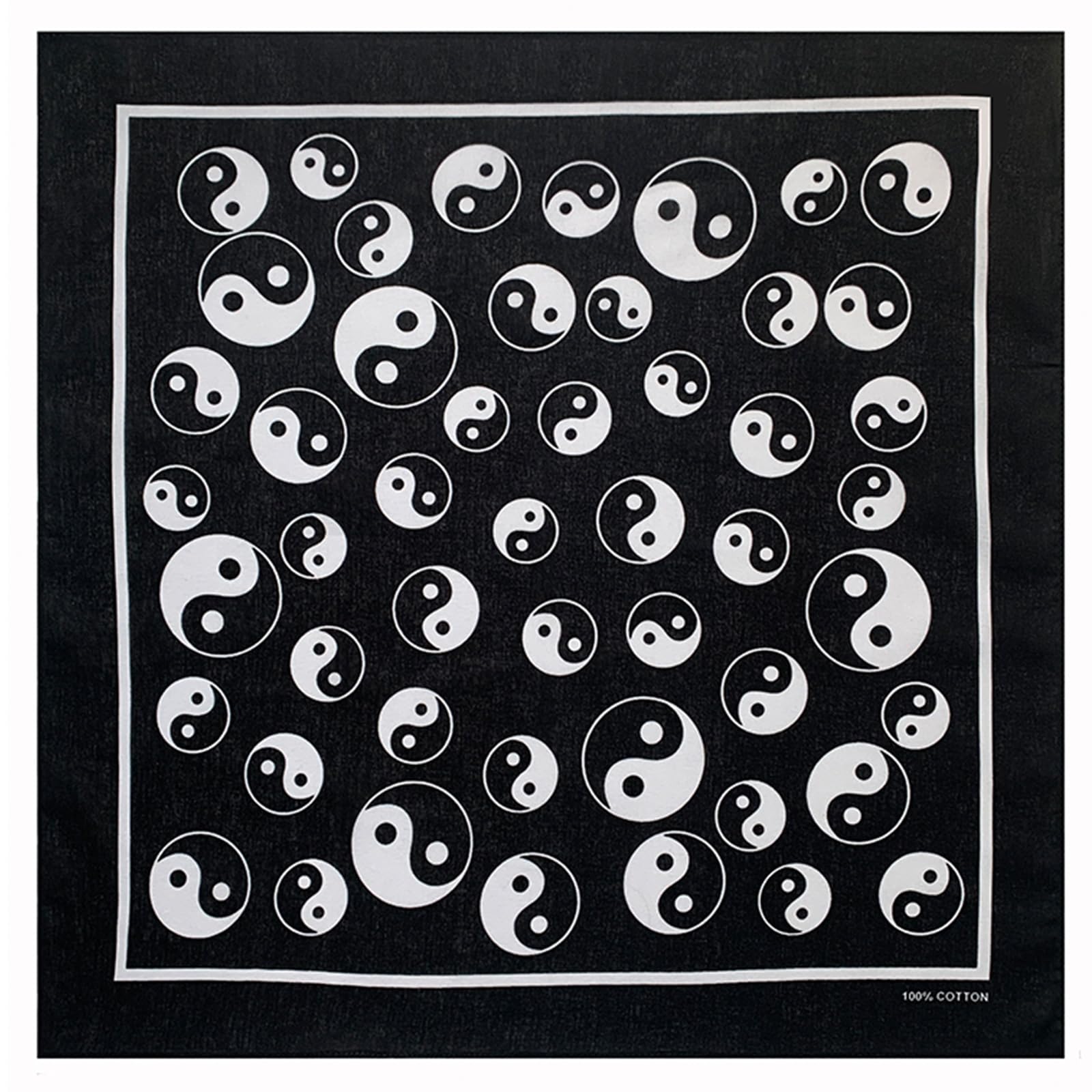 Kangnice 21'' Elaborate Cool Pattern Hair Scarf Hip Hop Turbans Women Head Wrap Creative Cool Pattern Turbans Square