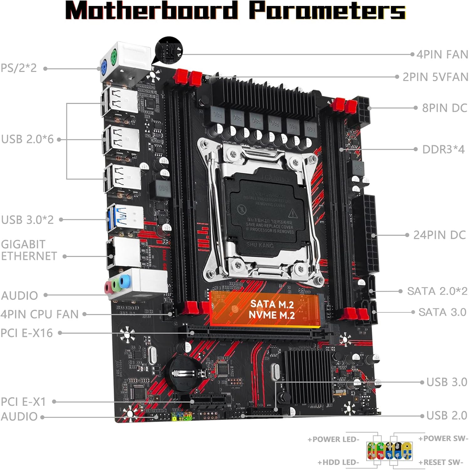 Motherboard Connector Layout Diagram
