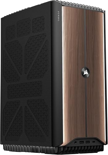 Corsair ONE i500 Gaming PC – Liquid Cooled Intel® Core™ i9 14900F CPU – Liquid Cooled NVIDIA® GeForce RTX™ 5070 GPU – 32GB Vengeance DDR5 Memory – 1TB M.2 SSD – Wood Dark