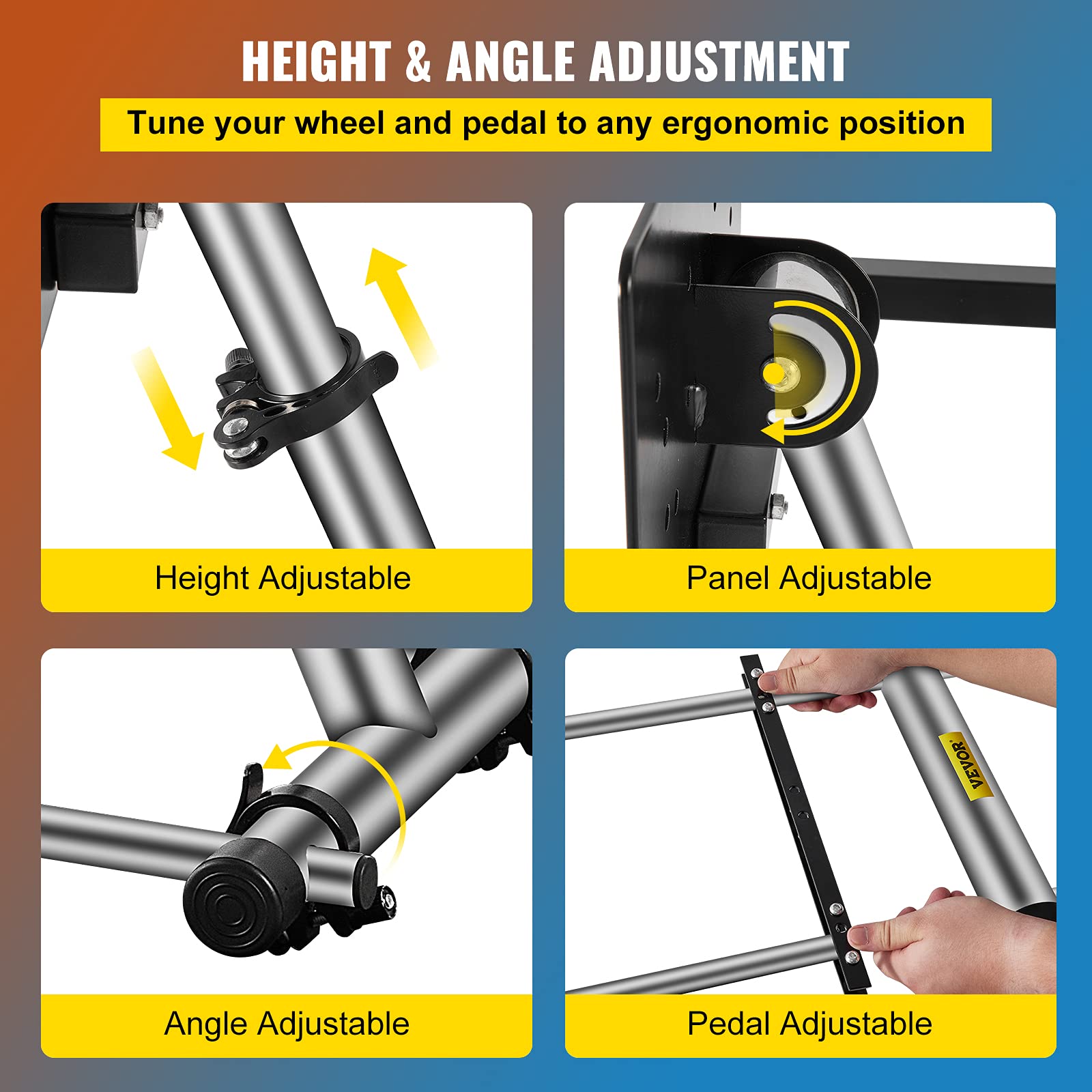 Happybuy Supporto per volante da corsa regolabile a 360°, per Logitech G29/G920 e G25/G27 V2 Supporto per Logitech Driving Force GT PRO EX FX Support